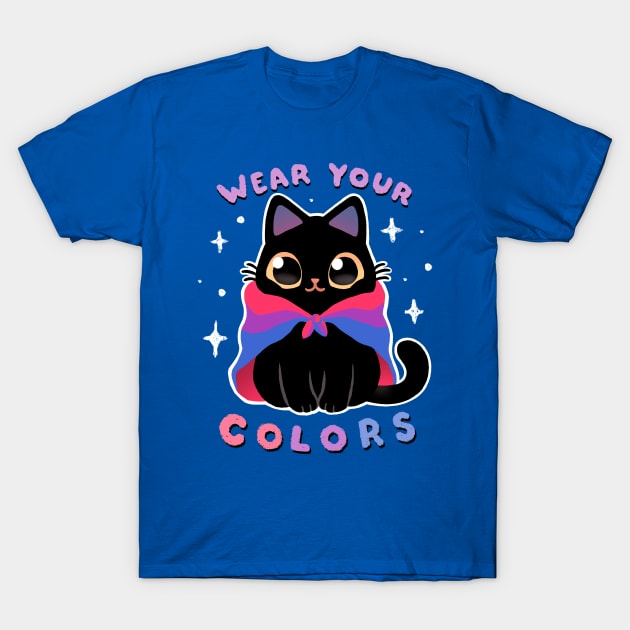 Bisexual LGBT Pride Cat - Kawaii Rainbow Kitty - Wear your colors T-Shirt by BlancaVidal